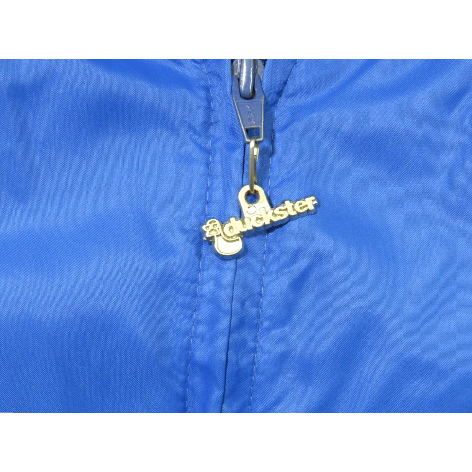 Vintage VINTAGE Duckster Windbreaker Jacket Mens XL Blue Full Pockets Zip Front 80s 90s USA Golf Walking Casual Travel Workwear Lightweight Nylon Lining Size US XL / EU 56 / 4 - 5 Thumbnail