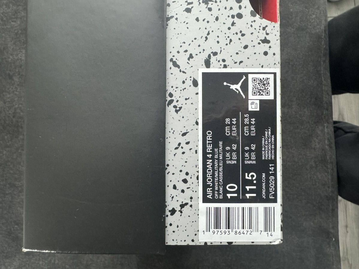 Jordan Brand Jordan 4 Military blue size 10 2024 Size US 10 / EU 43 - 8 Thumbnail