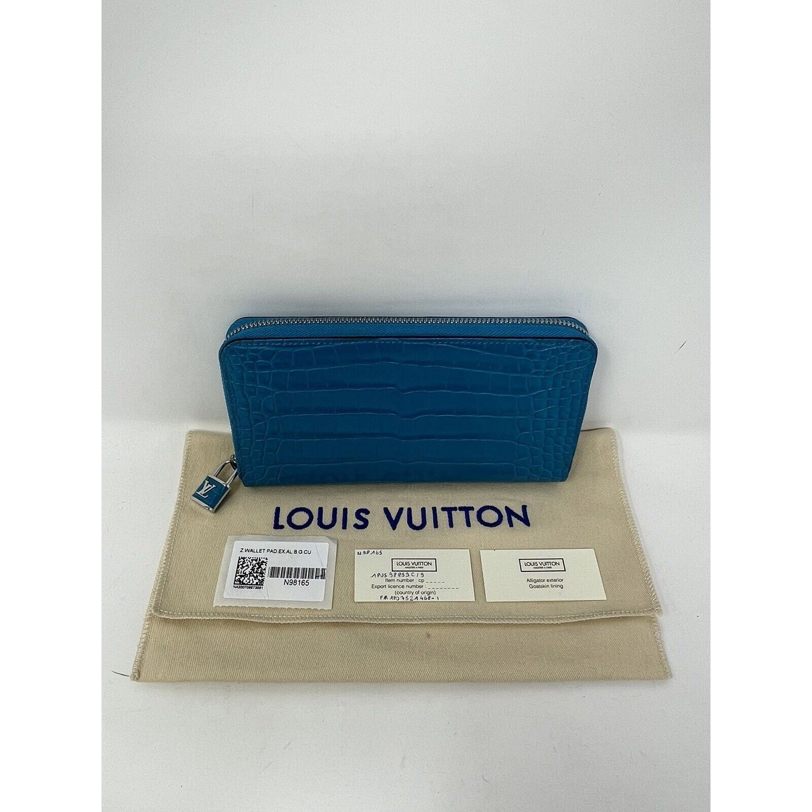 Louis Vuitton Alligator Zippy WalletLock Zipper Pull NEW Retail 7k N98165 Size ONE SIZE - 6 Thumbnail