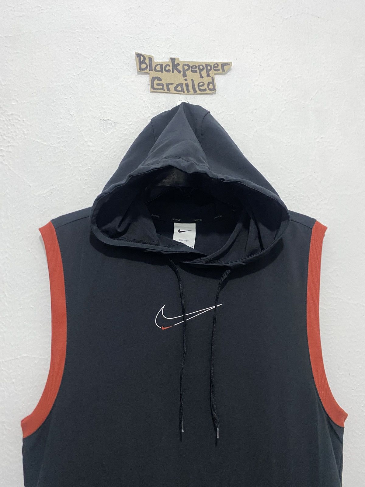 Nike Nike Center Double Logo Dri-Fit Vest Hoodie Size US S / EU 44-46 / 1 - 2 Thumbnail