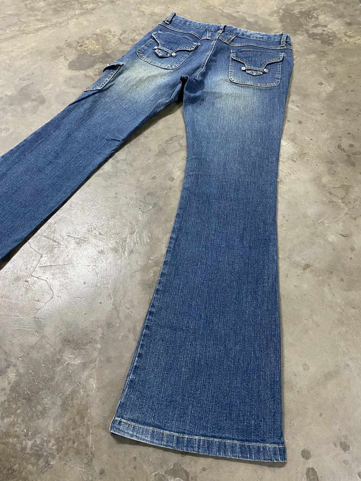 If Six Was Nine × Jean × Tornado Mart Flare Jeans Jouer Aux Pure Lady Swarovski Flared @205 Size 27" / US 4 / IT 40 - 11 Thumbnail