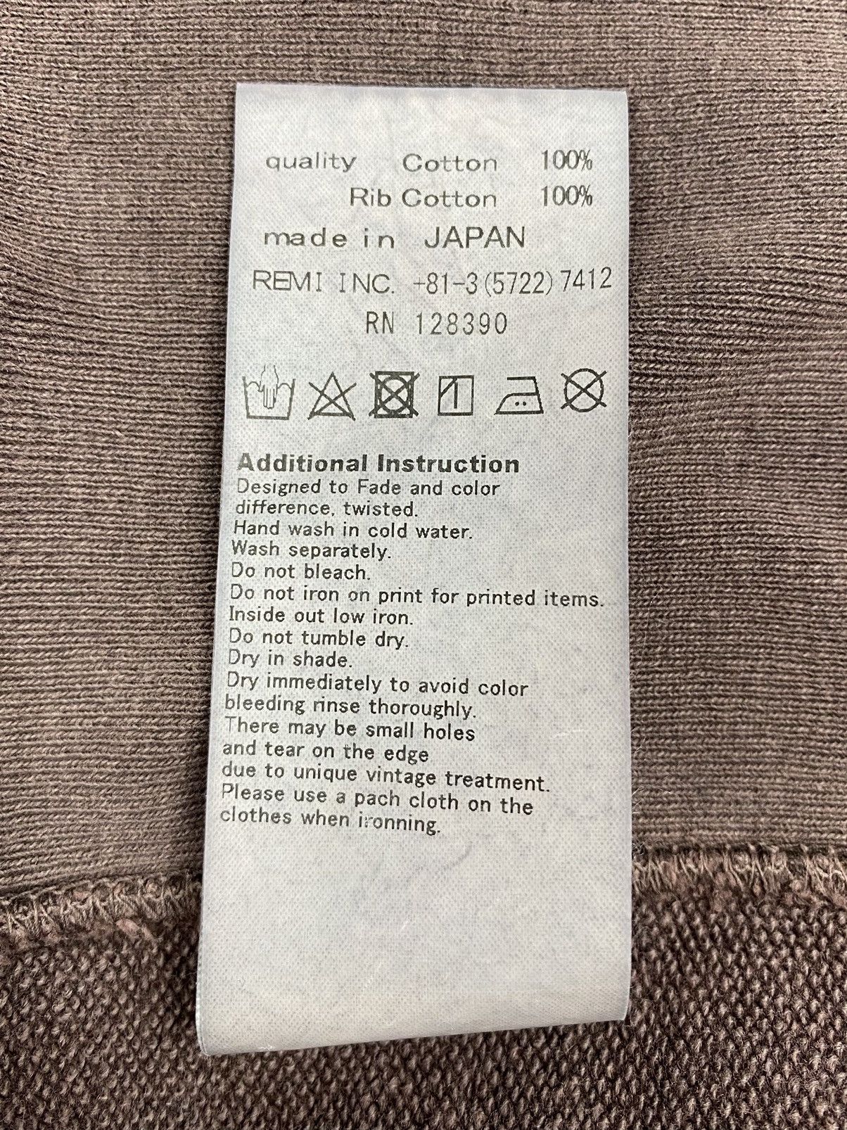 Japanese Brand Remi Relief Distressed Brown Special Finish Boxy Hoodie Size US S / EU 44-46 / 1 - 10 Thumbnail