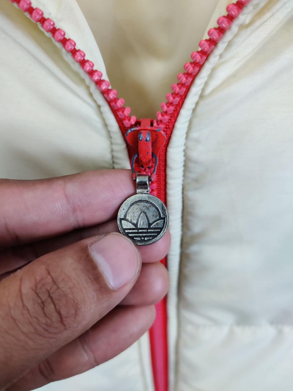 Adidas Vintage 80's Adidas Trefoil Puffer Jacket Size US L / EU 52-54 / 3 - 9 Thumbnail