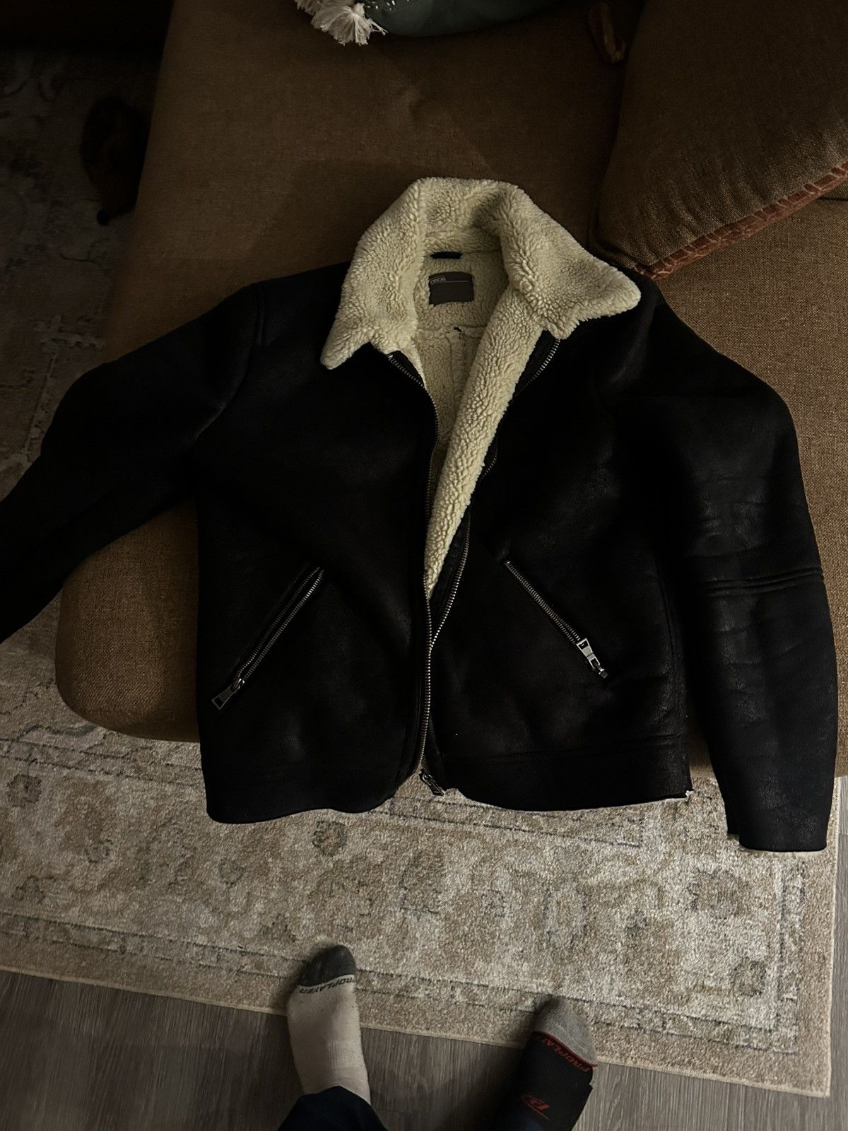 Asos Asos Faux leather Bomber jacket Size US XXS / EU 40 - 1 Thumbnail