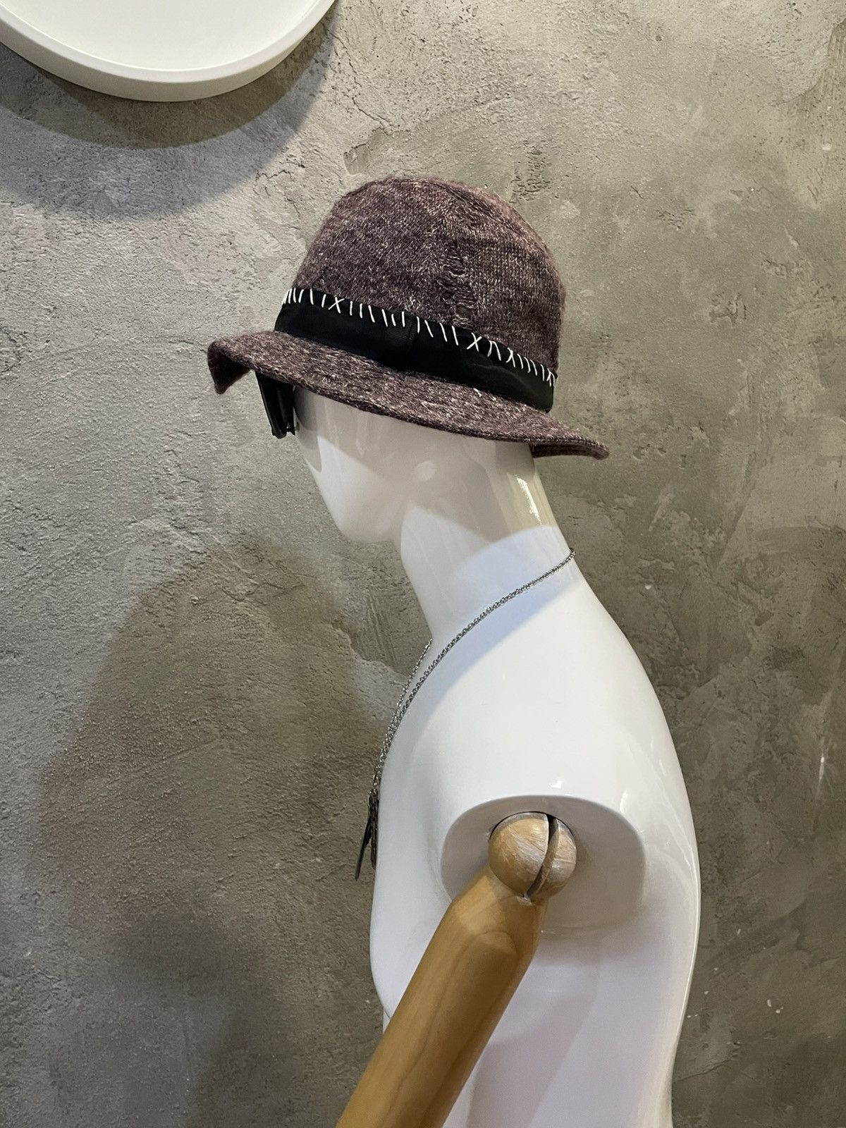 Maison MIHARA YASUHIRO Maison Miharayasuhiro x Ca4la Crochet Distressed Style Hats Size ONE SIZE - 5 Thumbnail