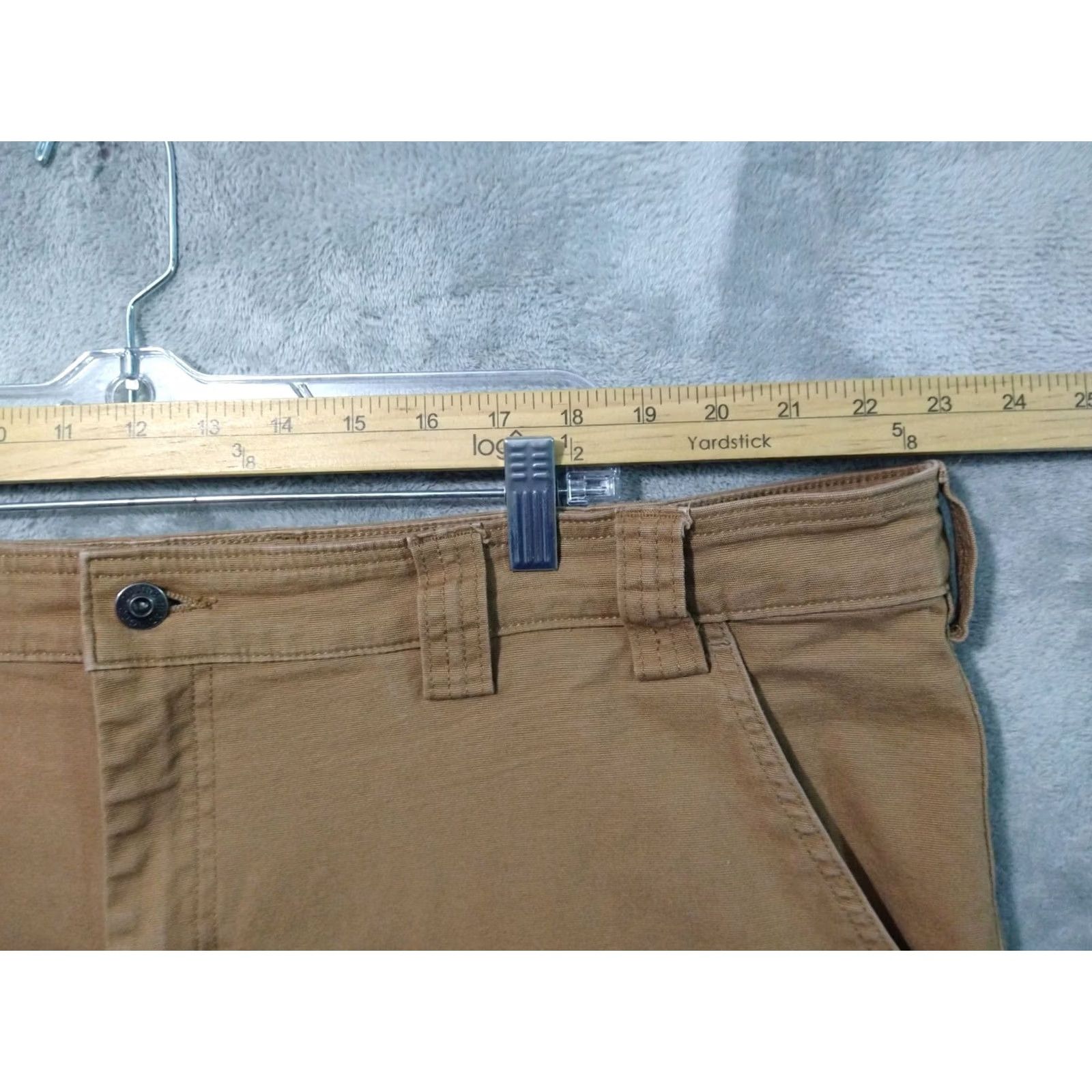 Duluth Trading Company Duluth Trading Co. Pants Mens 48x30 Canvas Flex Fire Hose Cargo Straight Leg Brown Regular 48 30 Inseam Workwear Mens Pants Size US 32 / EU 48 - 3 Thumbnail