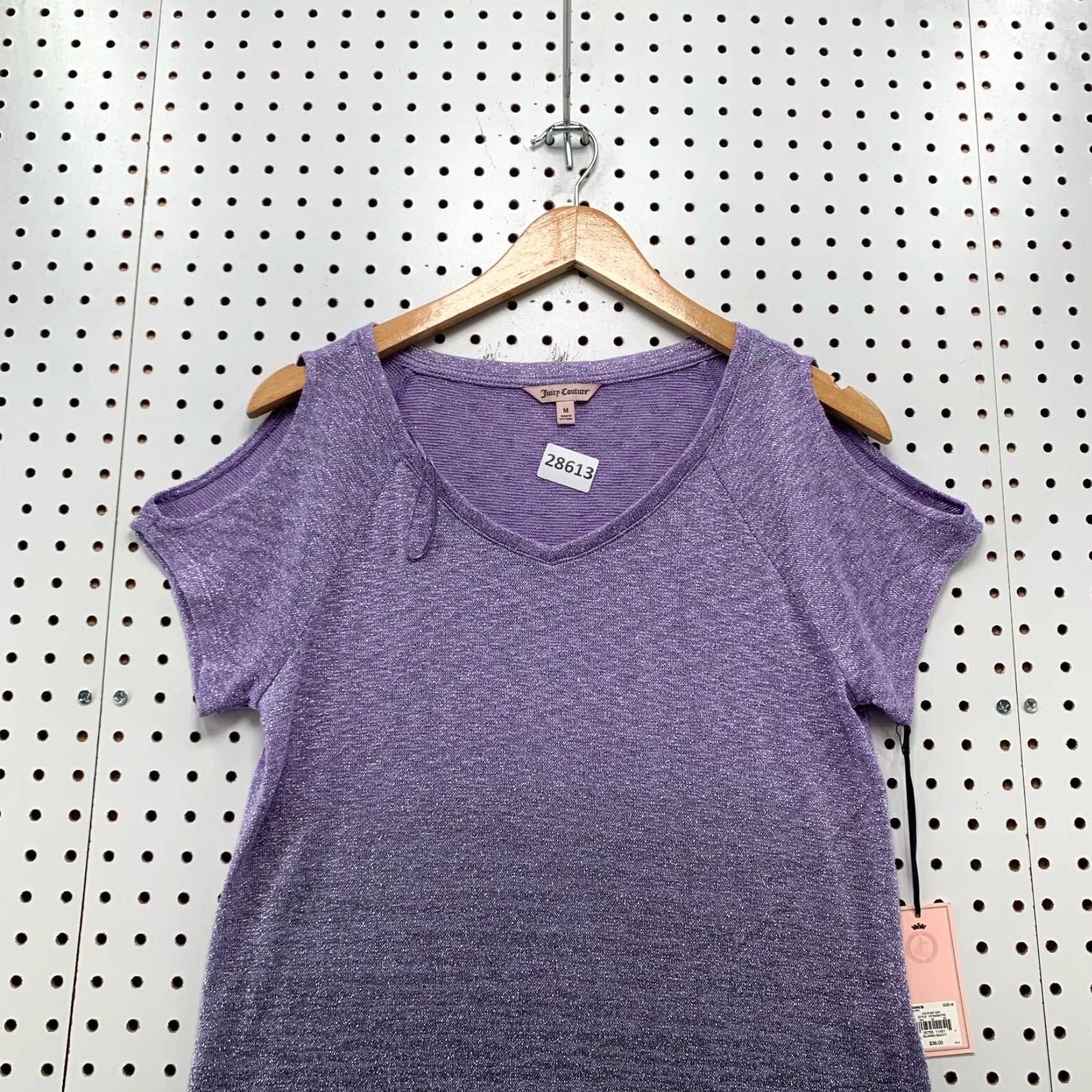 Juicy Couture VINTAGE Juicy Couture T-Shirt Womens Medium V-Neck Purple Gradient Short Sleeve Basic NWT Womens Size M / US 6-8 / IT 42-44 - 2 Thumbnail