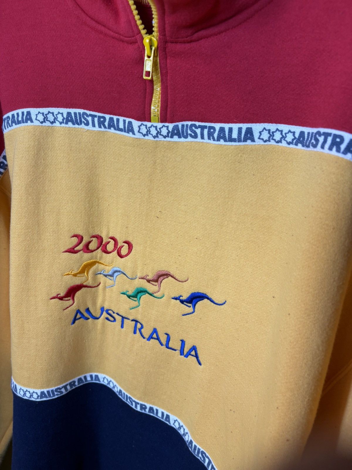 Man Made In Australia × Vintage 2000 Made in Australia Quarter Zip Sweatshirt Size US XXL / EU 58 / 5 - 2 Thumbnail