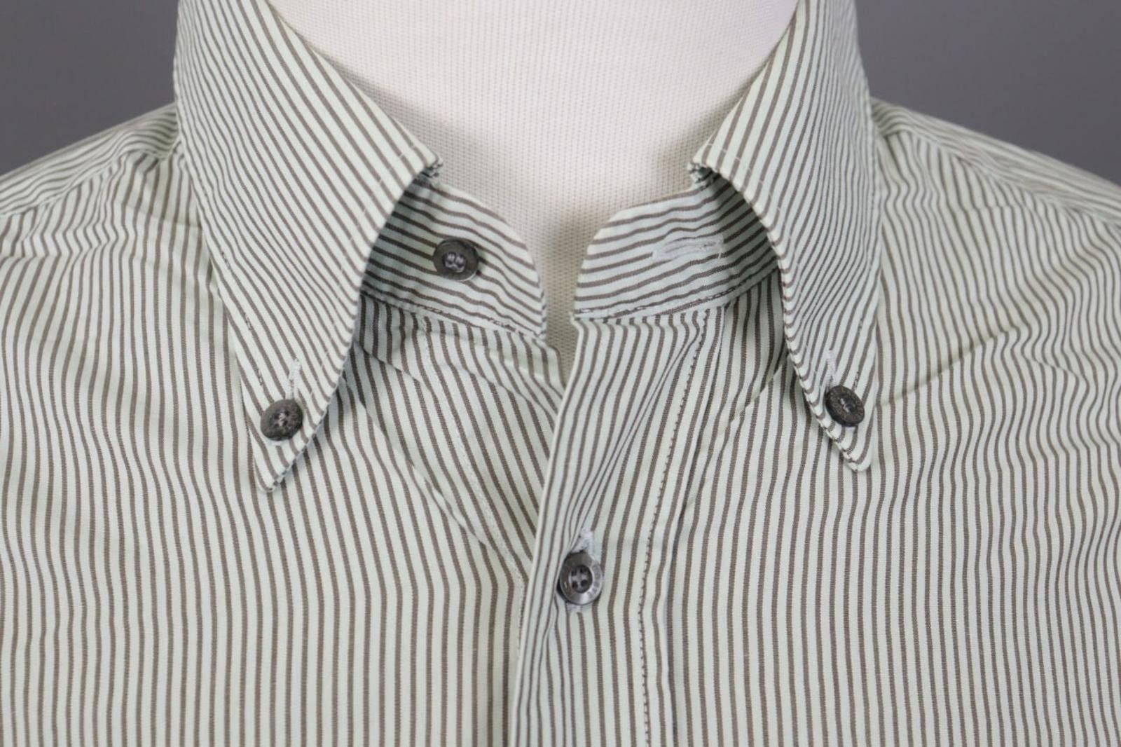 Lacoste Lacoste Gray Pinstripe Button Dress Shirt Size 44 Size US M / EU 48-50 / 2 - 5 Thumbnail