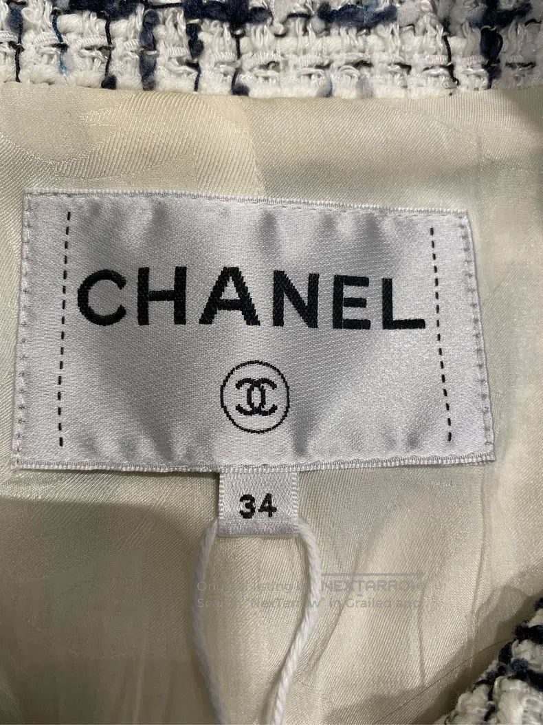 Chanel Chanel 22 years black and white four-pocket tweed jacket Size XXS / US 00 / IT 34 - 4 Thumbnail