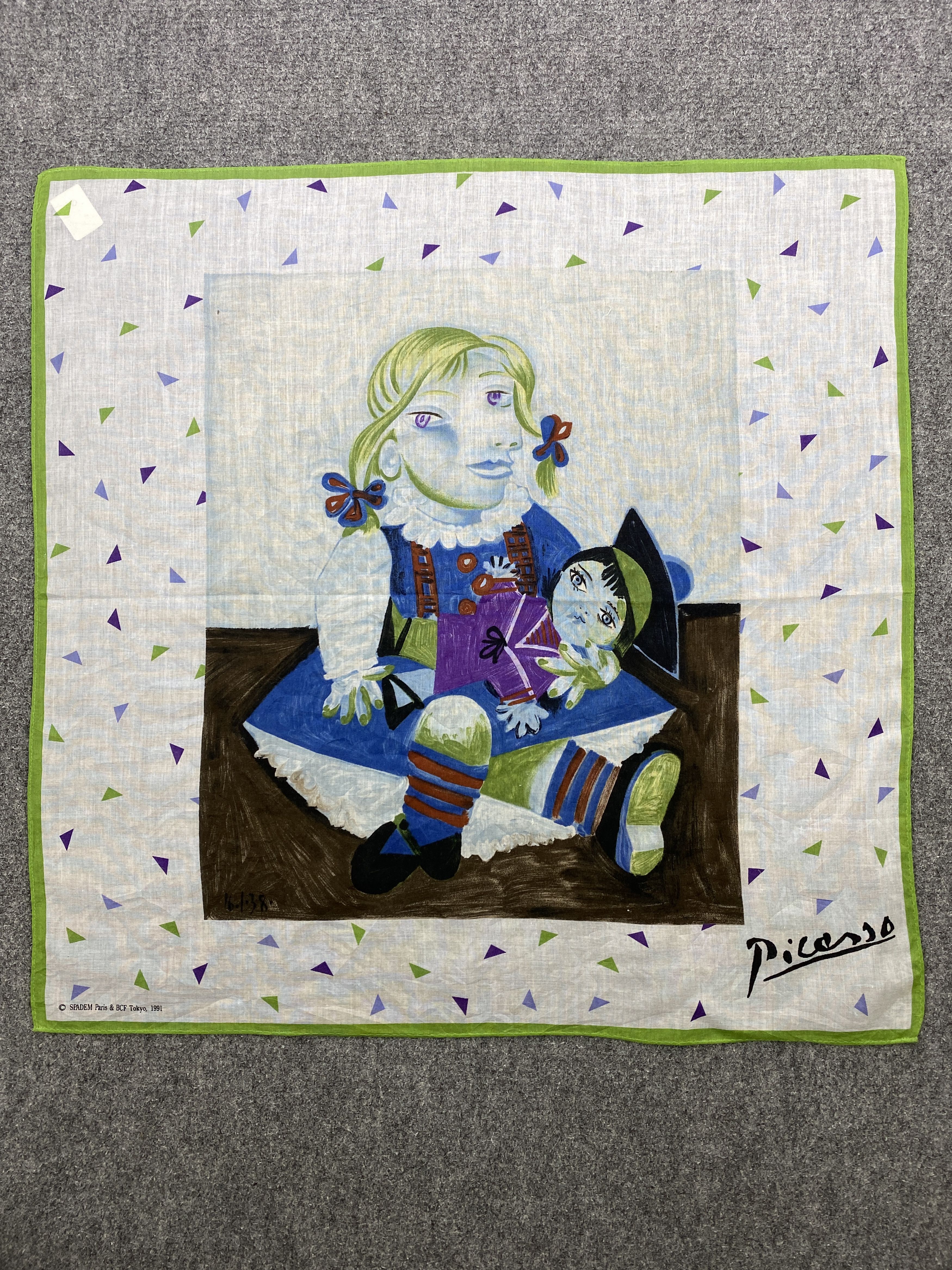 Vintage Picasso Art Bandana Handkerchief Neckerchief HKC0730 Size ONE SIZE - 1 Thumbnail