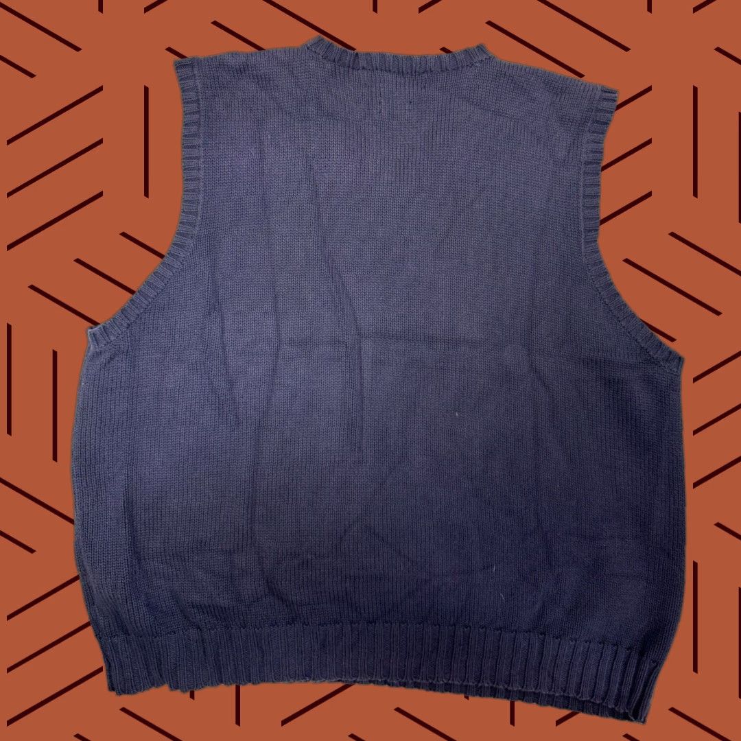 Polo Ralph Lauren Polo Ralph Lauren V Neck Sweater Vest Mens Navy Size XL XXL Cotton Size US XXL / EU 58 / 5 - 1 Thumbnail