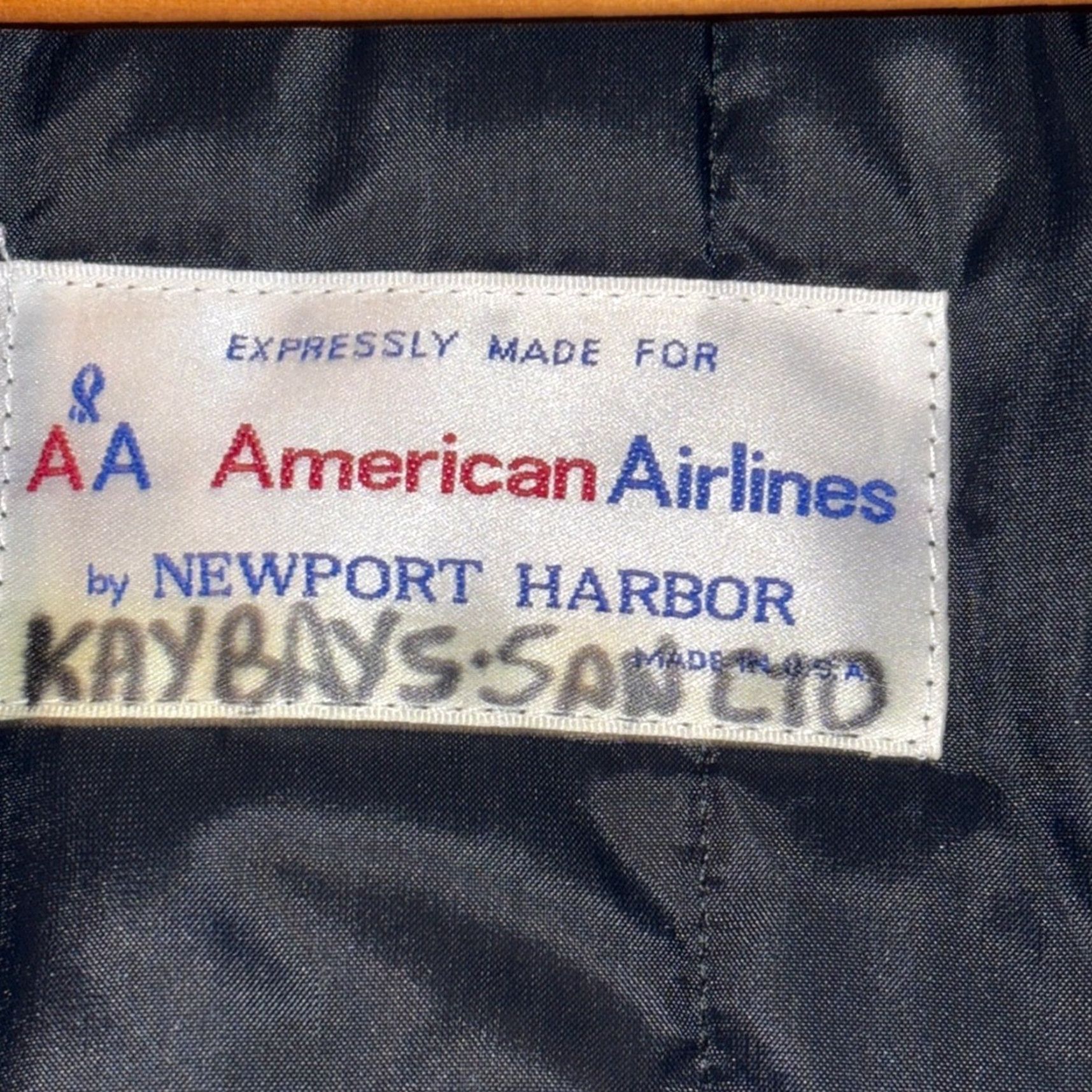 Vintage VINTAGE American Airlines Stewardess Trench Coat Newport Harbor 8 Petite USA Blue Women Coat 8P Size M / US 6-8 / IT 42-44 - 2 Thumbnail