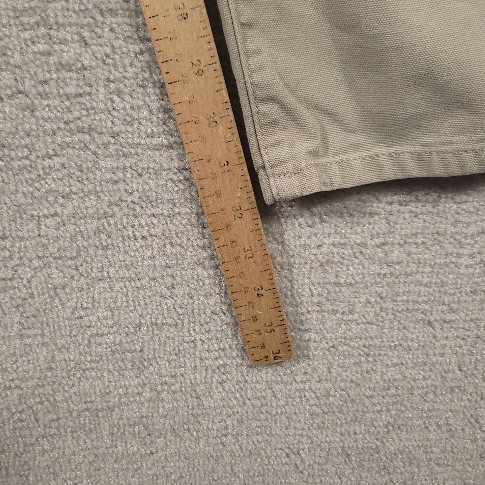 Vintage Columbia Pants Mens 36x32 Beige Cotton Canvas 5 Pocket Hiking Workwear Pants Size US 36 / EU 52 - 3 Thumbnail