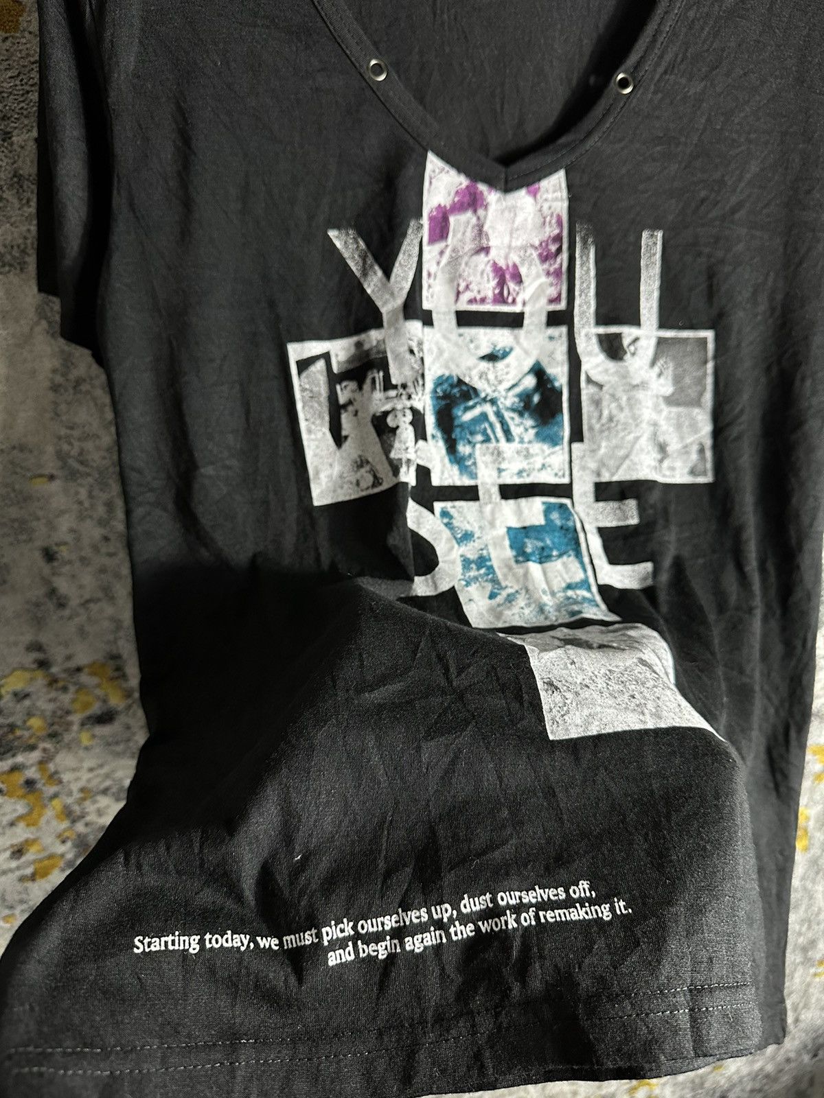 Japanese Brand IF SIX WAS NINE LGB PUNK STYLE SPINASH POEM SHORT SLEEVE TEE Size US M / EU 48-50 / 2 - 3 Thumbnail