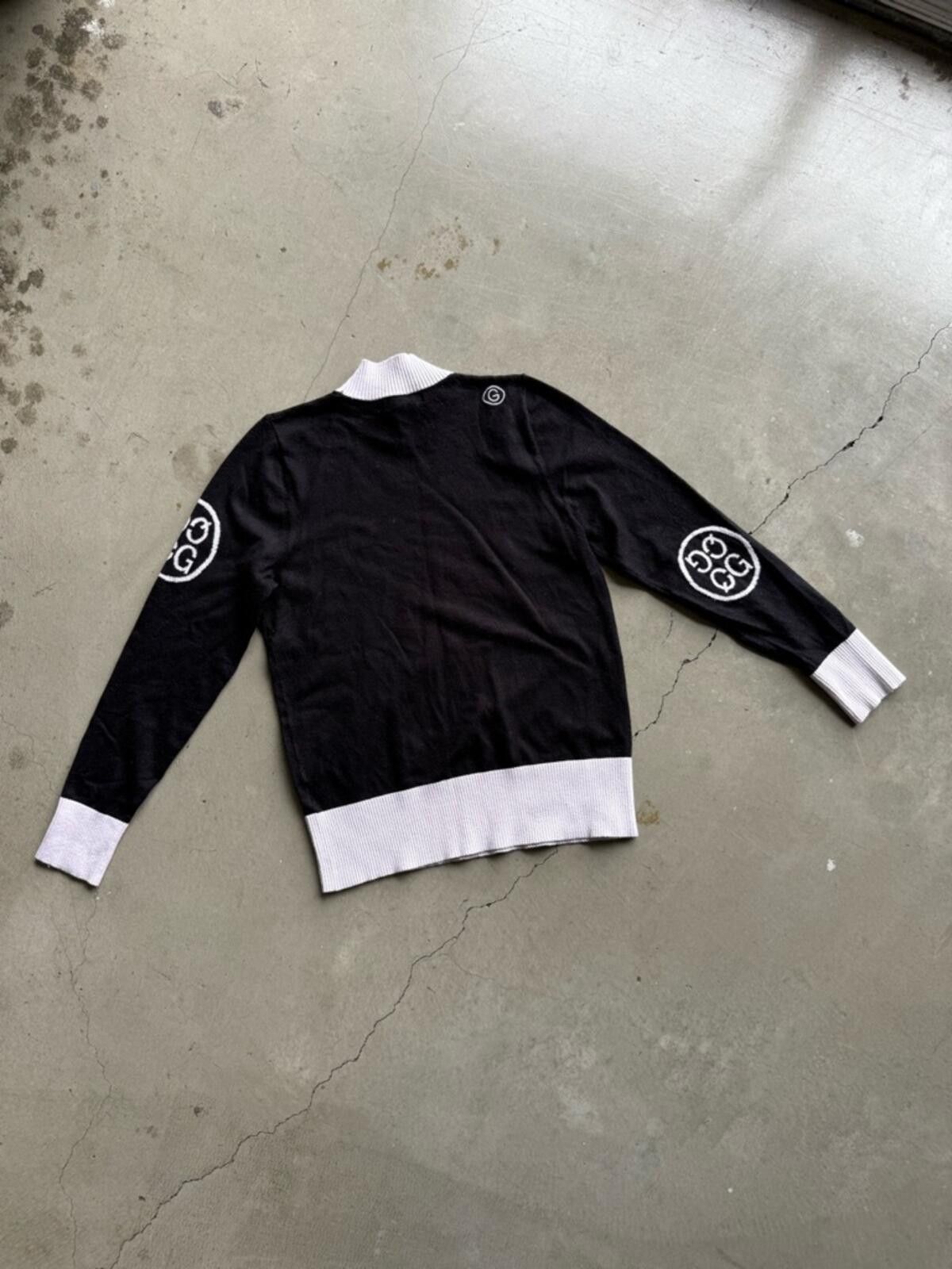 Other Green Queen / Logo Knit Golf Sweater / Black White Korea Size XL / US 12-14 / IT 48-50 - 11 Thumbnail