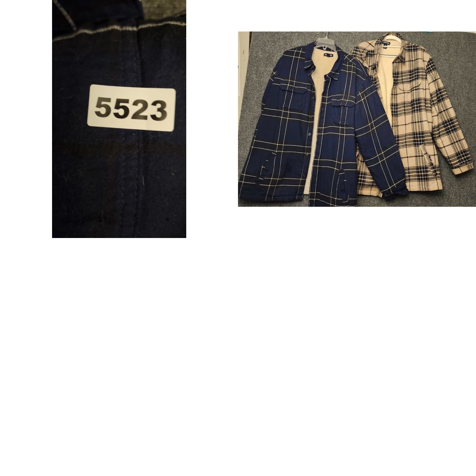 Lands' End Lands' End Jacket Mens 2XL Blue Plaid Flannel Sherpa Lined Shirt Jacket Warm Size US XXL / EU 58 / 5 - 10 Thumbnail