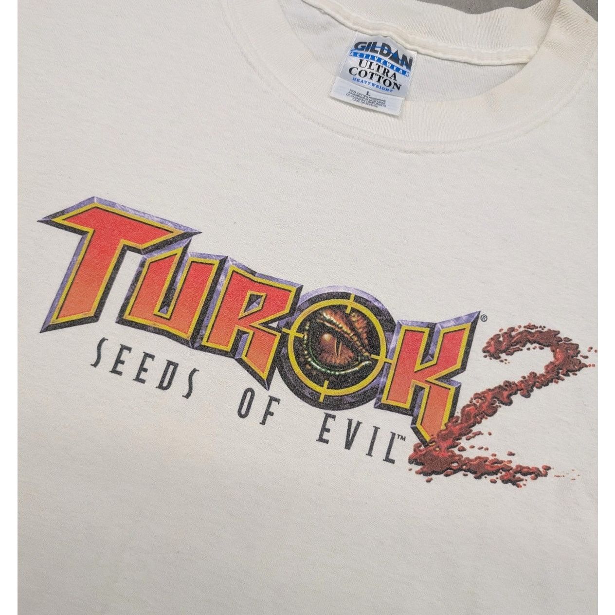 Gildan × Nintendo × Vintage Vintage Turok 2 Seeds of Evil video game promo t-shirt Size US L / EU 52-54 / 3 - 2 Thumbnail