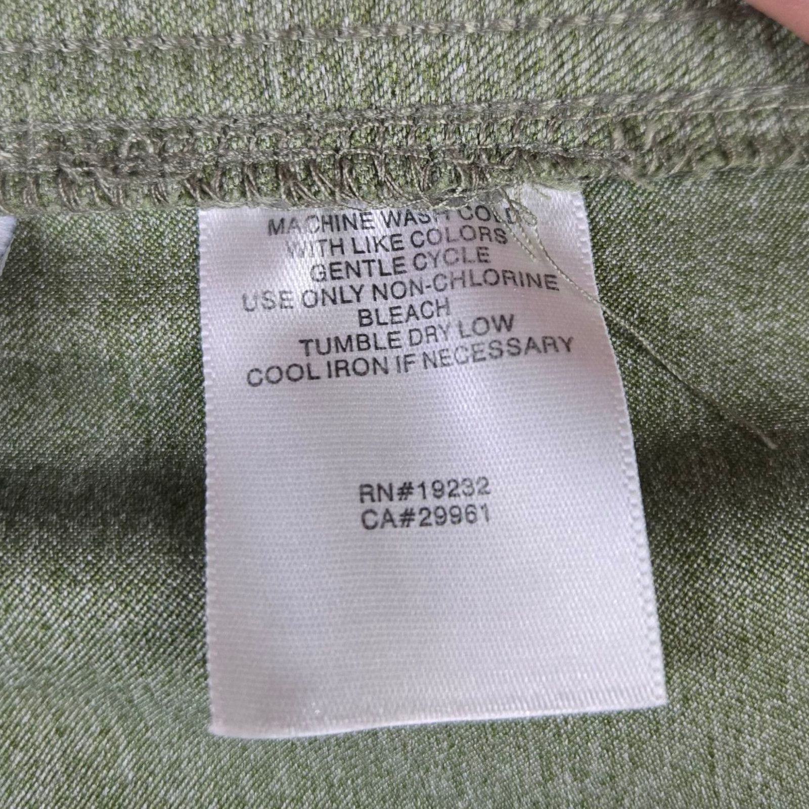 Other 90s Y2K Sage Green Elastic Waist Pants Size 14 Size 36" / US 14 / IT 50 - 5 Thumbnail