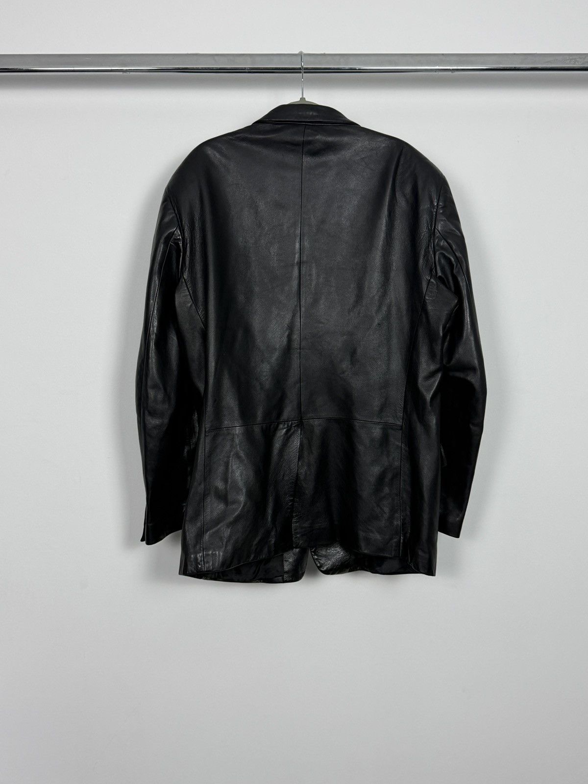 Gucci Gucci By Tom Ford A/W2002 Long Leather Blazer Jacket Size US L / EU 52-54 / 3 - 10 Thumbnail
