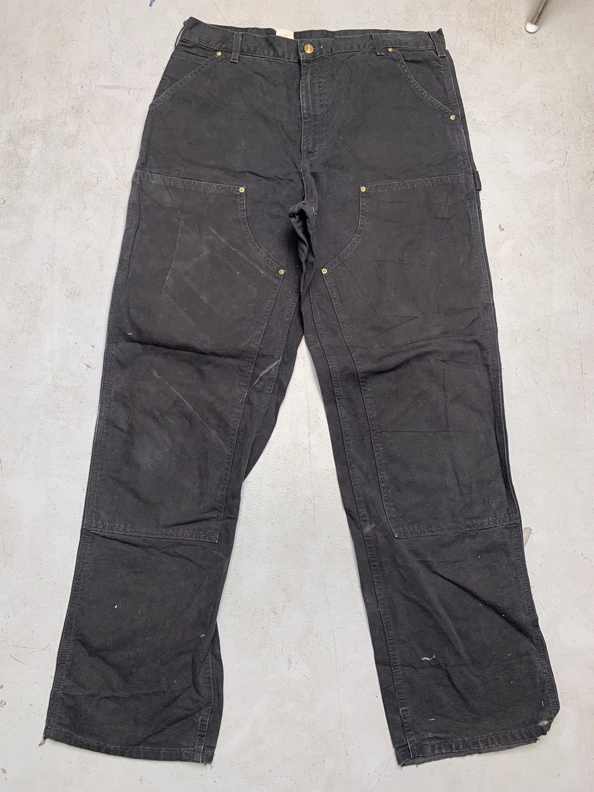 Carhartt × Vintage Vintage sunfade Carhartt b11 BRN double knee 