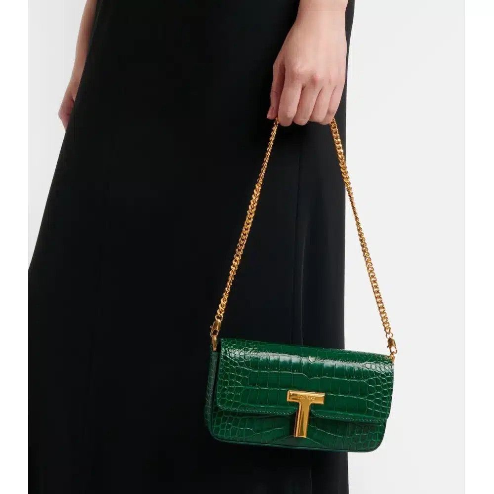 Tom Ford o1loc1c0825 L1835 Size: OS / Clutch Bag in Green Size ONE SIZE - 3 Thumbnail
