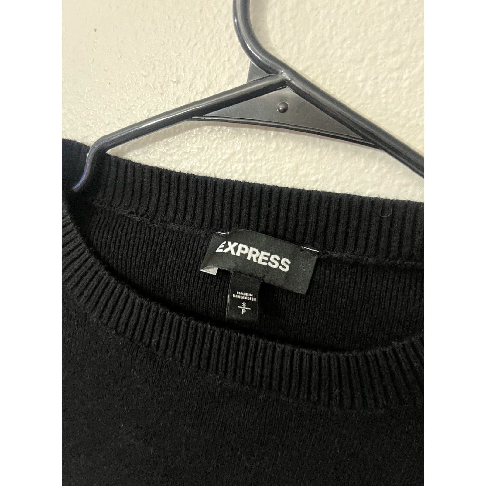 Express VINTAGE Express Women's Sweater Pullover Knit Crew Neck Long Sleeve Fall Spring Summer Winter Black Size S Size S / US 4 / IT 40 - 3 Thumbnail