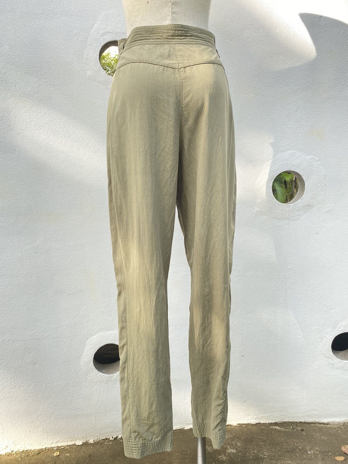 Versace Gianni Versace vintage mid-length green casual pants Size 27" / US 4 / IT 40 - 3 Thumbnail