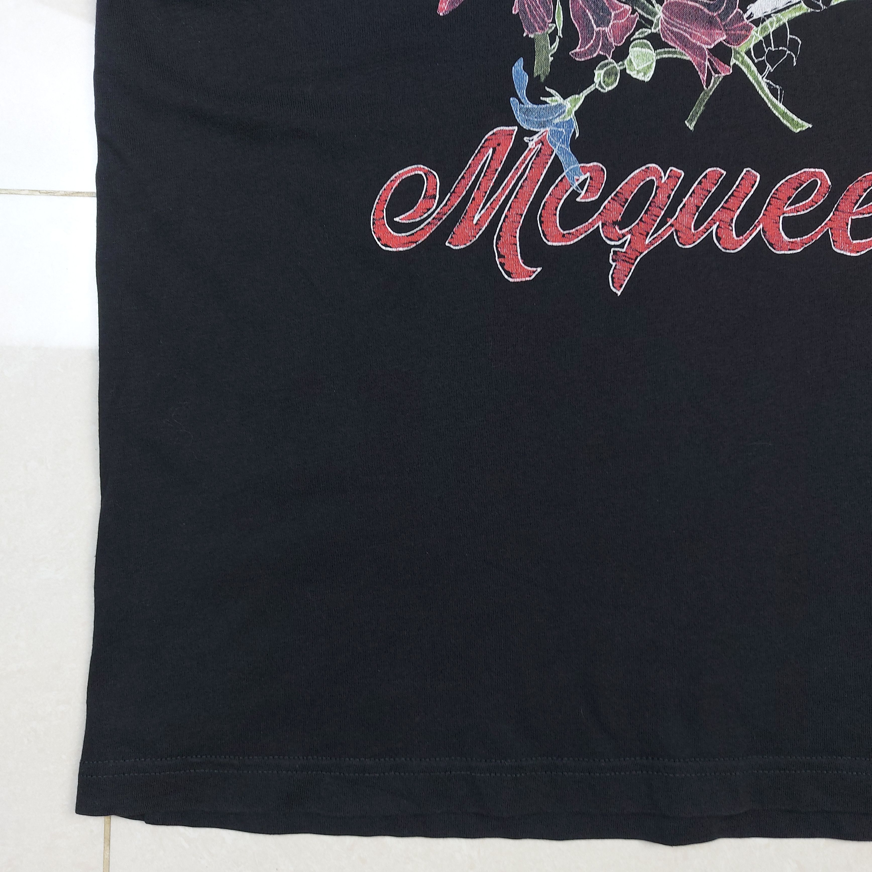 Alexander McQueen Alexander McQueen Brand Skull Floral Crown TEE 622100 0901 Size US S / EU 44-46 / 1 - 9 Thumbnail