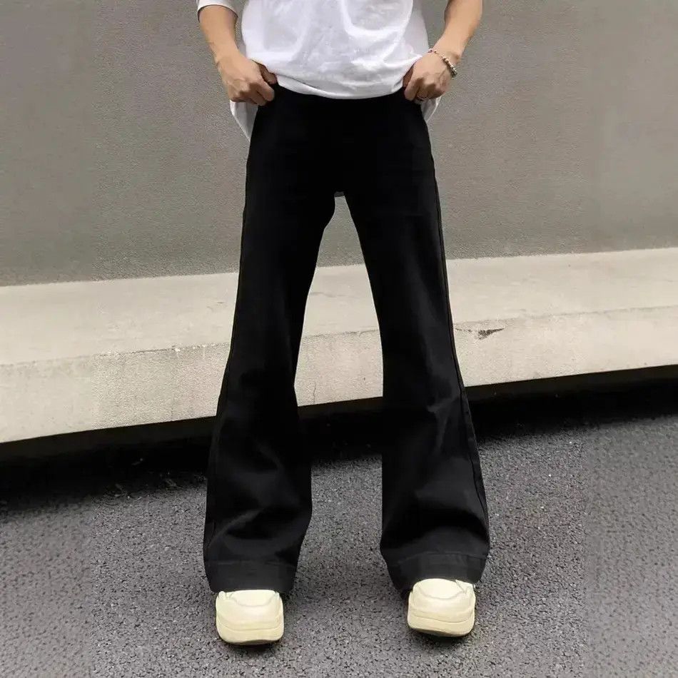 Japanese Brand Retro loose straight leg micro flared jeans Size US 30 / EU 46 - 3 Thumbnail