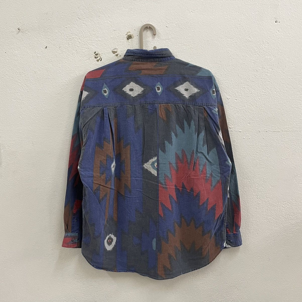 Japanese Brand × Native 🔥🔥🇯🇵Vintage Retro Motive Aztec Navajo Buttons Shirts Size US L / EU 52-54 / 3 - 2 Thumbnail