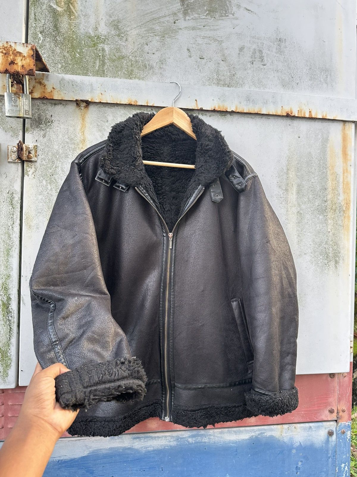 Vintage 👹Vintage Rush/Hour Black Velvet Fleece Lined Jacket Size US L / EU 52-54 / 3 - 8 Thumbnail