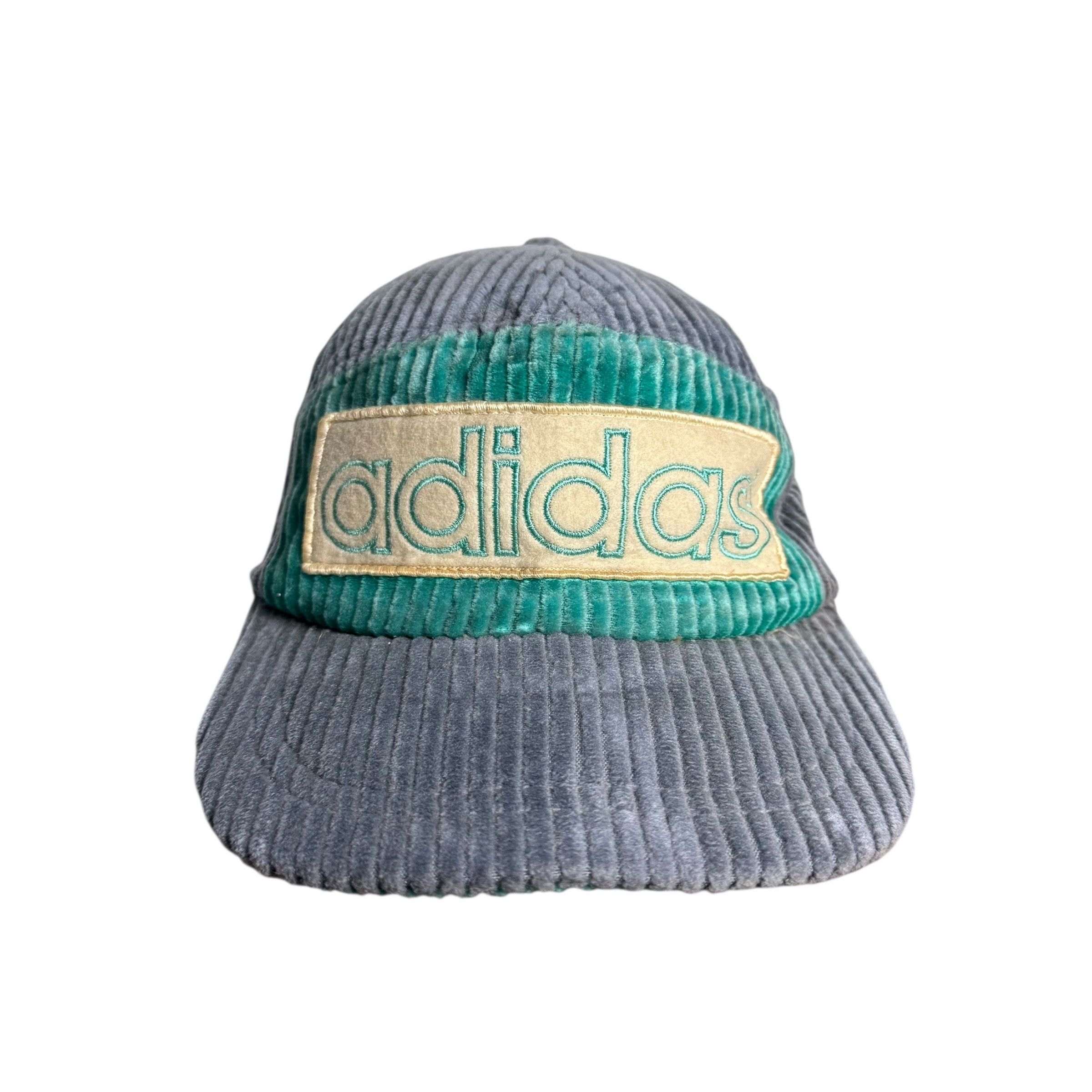 Adidas 🔥RARE🔥Vintage Adidas Original Corduroy Adjustable Cap Size ONE SIZE - 2 Thumbnail