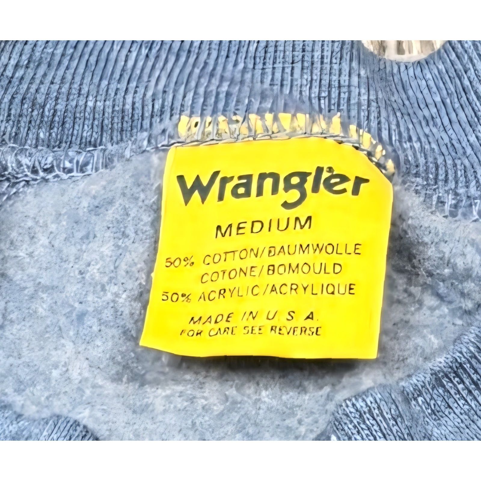 Wrangler VINTAGE Wrangler Raglan Sweatshirt Blue 70s 80s M Crew USA Shirt Men Pullover All Seasons Logo Size US M / EU 48-50 / 2 - 6 Thumbnail