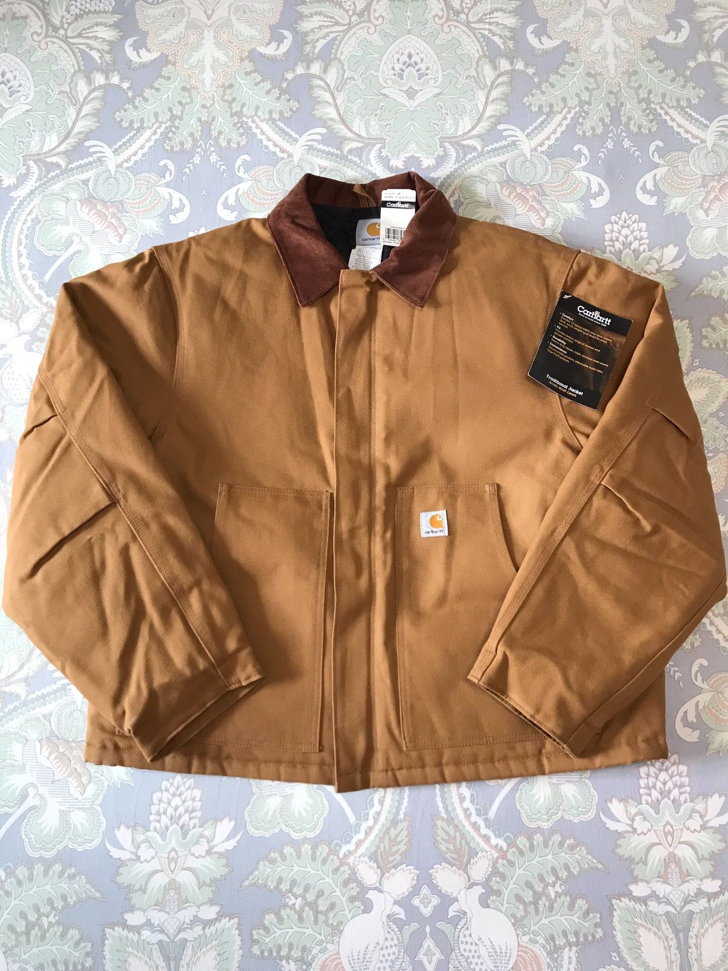 Carhartt Carhartt J002 Brown Canvas Work Jacket Size US XL / EU 56 / 4 - 1 Thumbnail