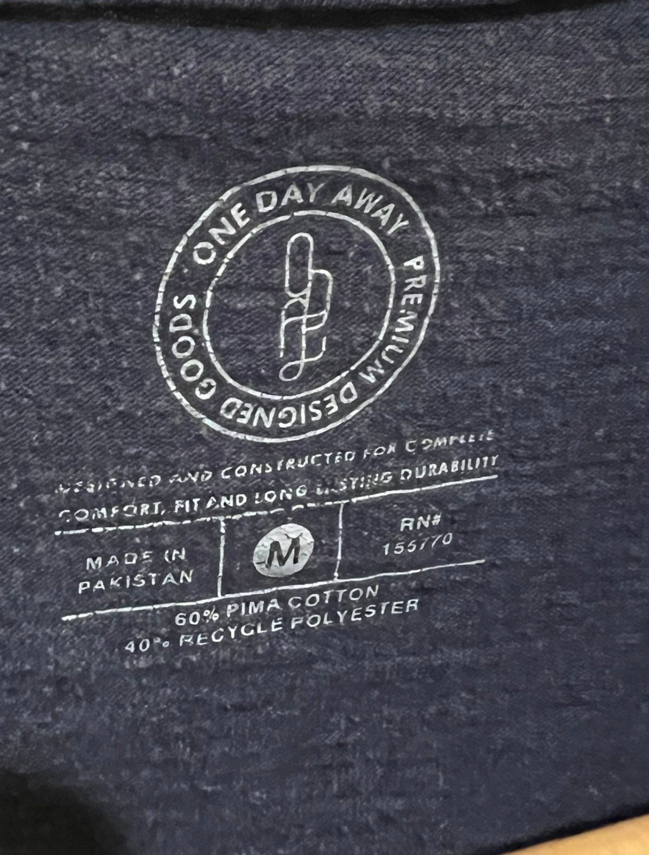 Other Mens One Day Away Blue V-Neck T-Shirt | Pima Cotton Blend Size US M / EU 48-50 / 2 - 3 Thumbnail