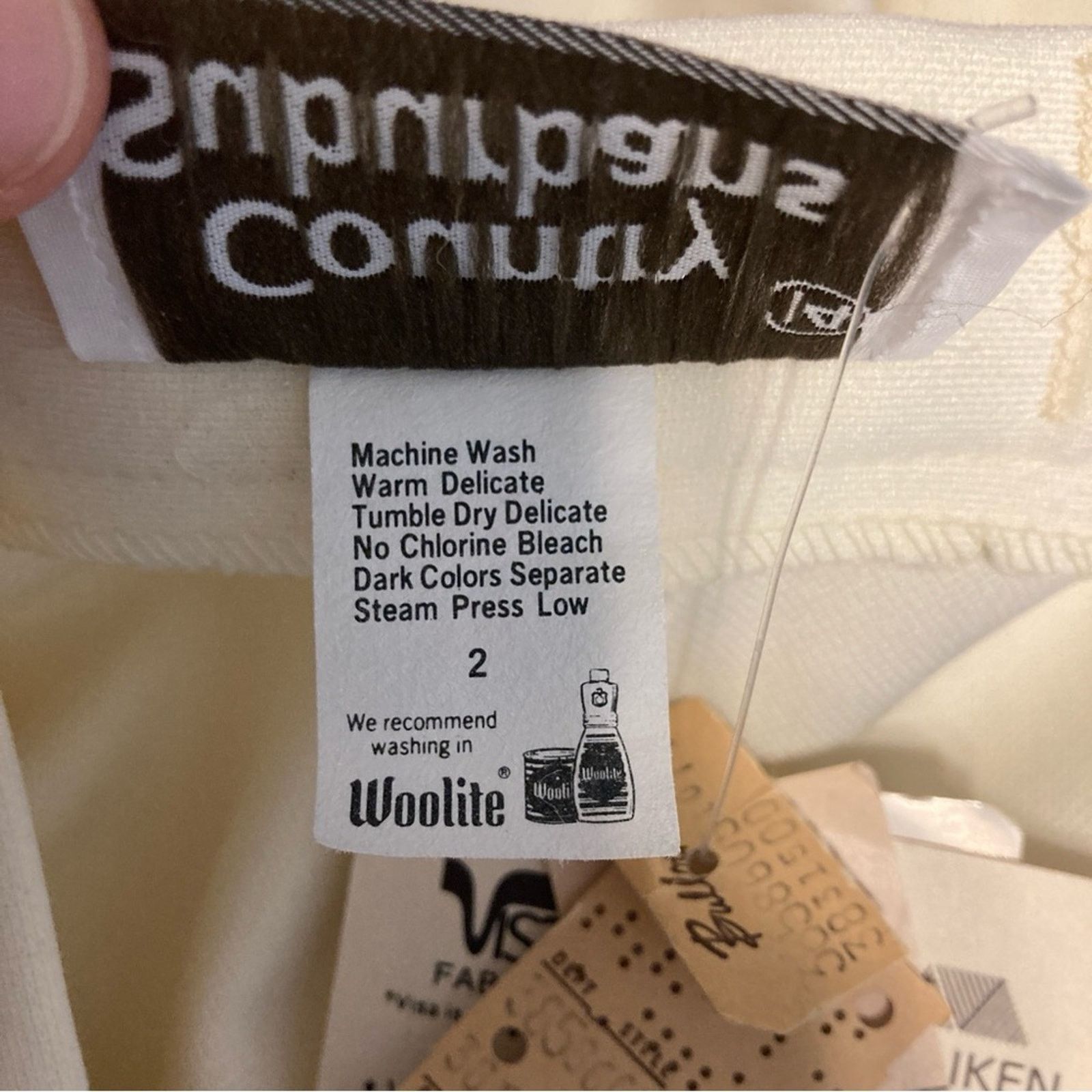 Other NWT Vintage Country Suburbans Ivory A-Line Back Slit Skirt Size 36" / US 14 / IT 50 - 13 Thumbnail