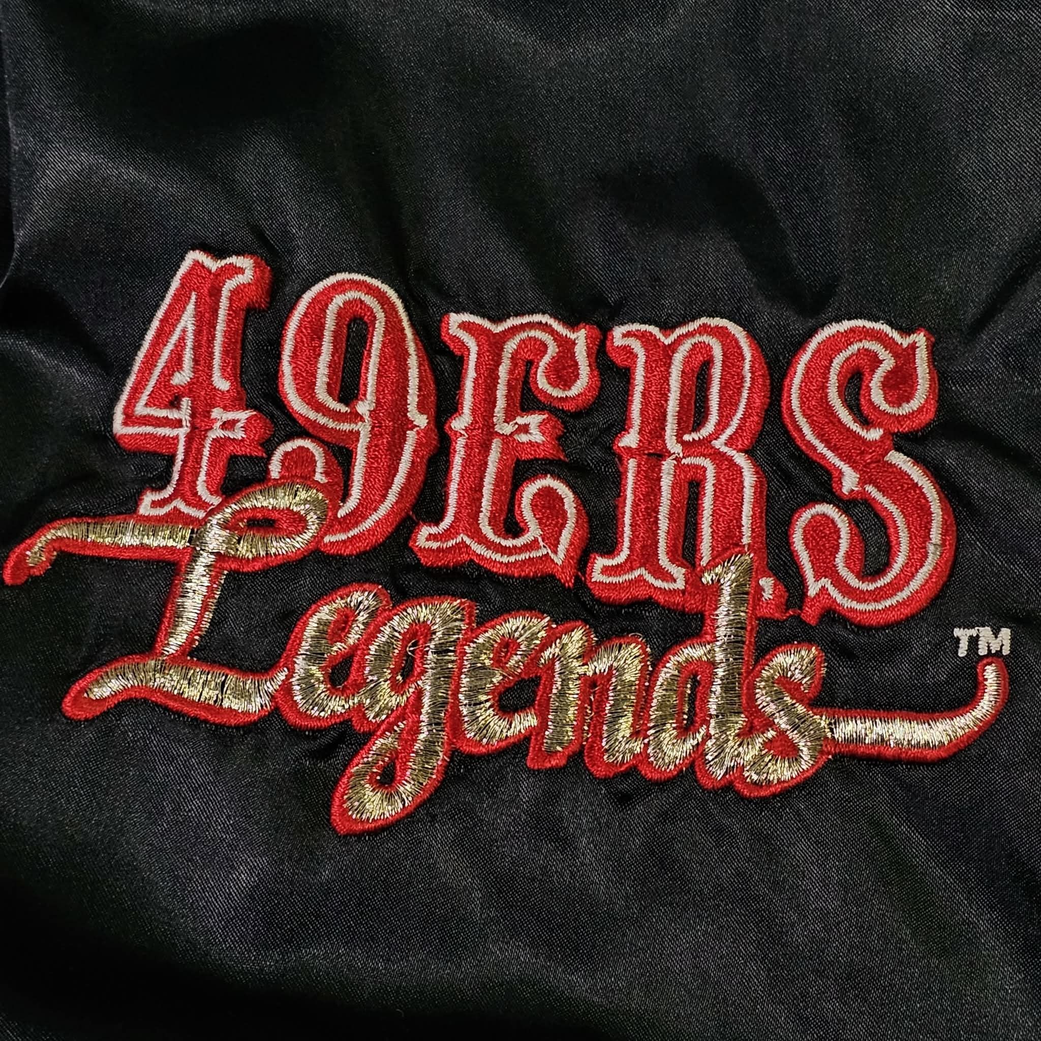 NFL San Francisco 49ers Vintage 90s Legends Satin Bomber Jacket Size US XXL / EU 58 / 5 - 8 Thumbnail