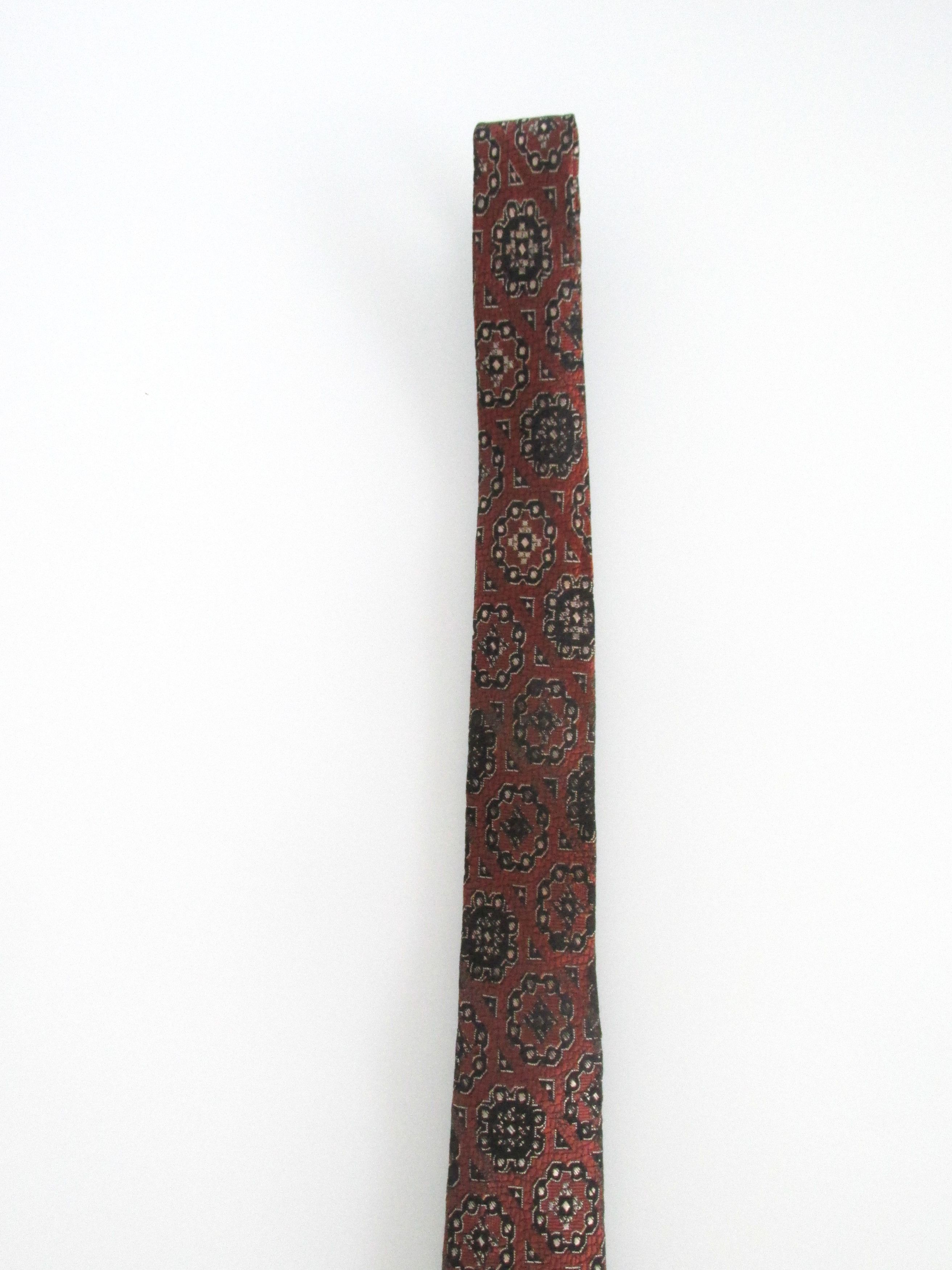 Vintage Vintage Men's Flat/Square Bottom Tie Size ONE SIZE - 3 Thumbnail