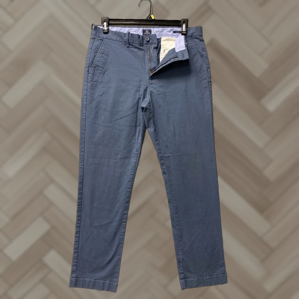 J.Crew VINTAGE J.Crew Men's Slim Pants Casual Travel Chino Indigo Blue 34x32 Size US 34 / EU 50 - 1 Thumbnail