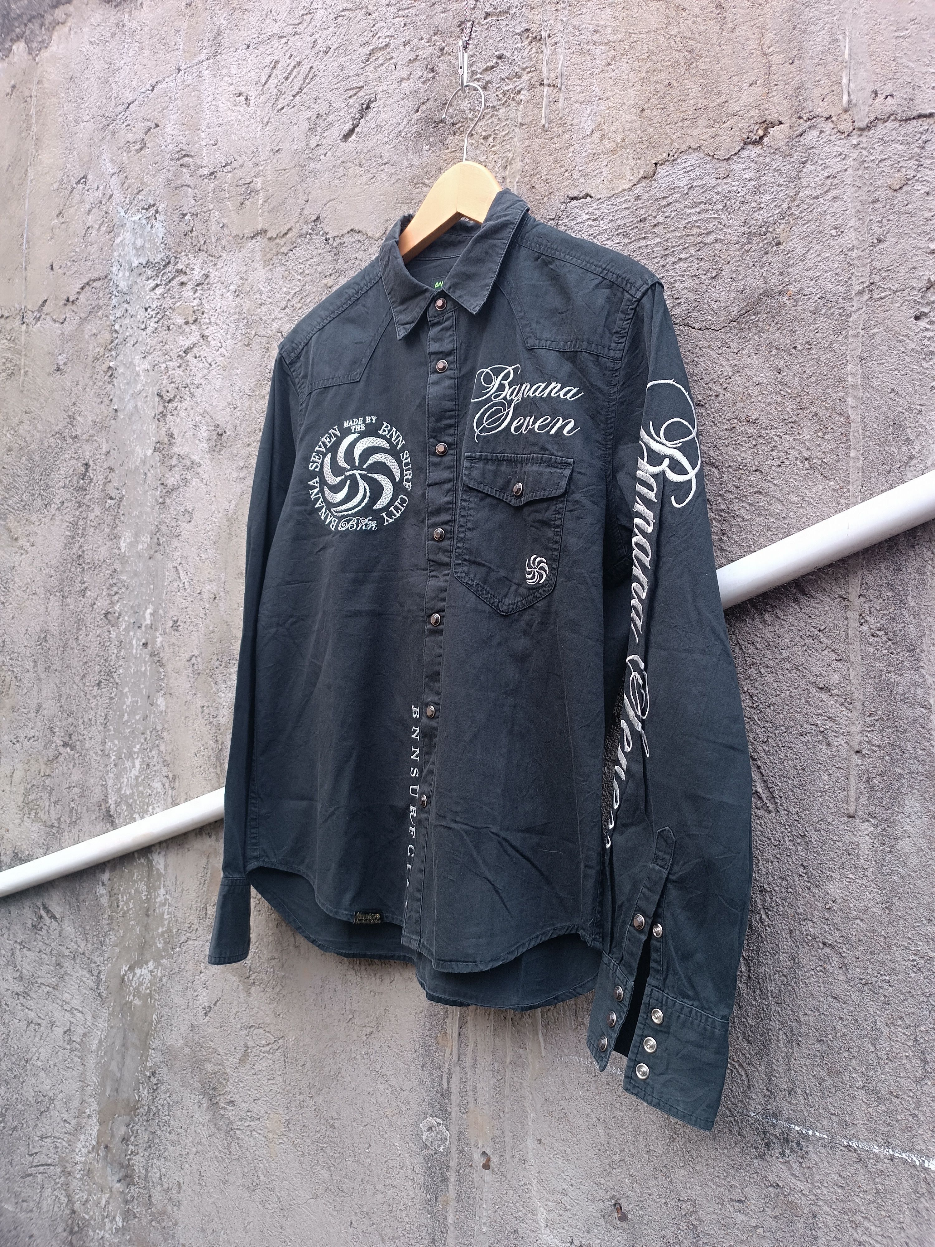 Japanese Brand Y2K Banana Seven Embroidery If Six Was Nine Grunge Style Size US M / EU 48-50 / 2 - 2 Thumbnail