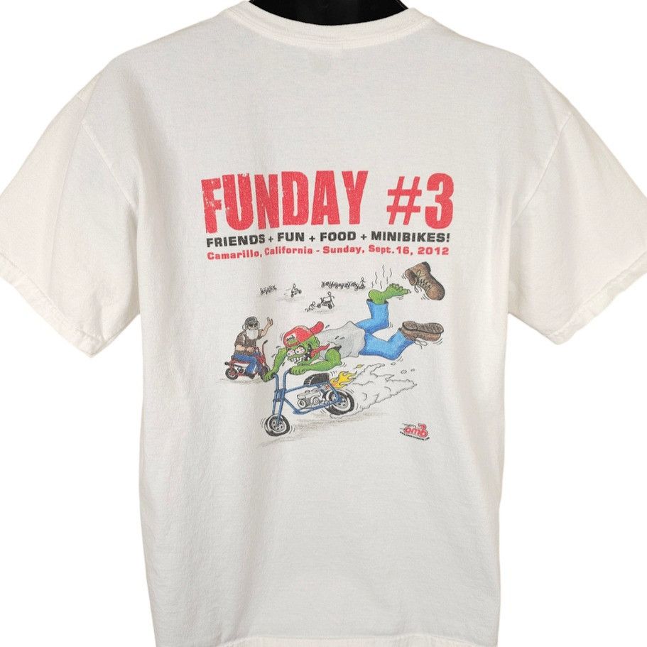 Anvil Old Minibike T Shirt Mens Size Large White FunDay Mini Bike Size US L / EU 52-54 / 3 - 1 Thumbnail