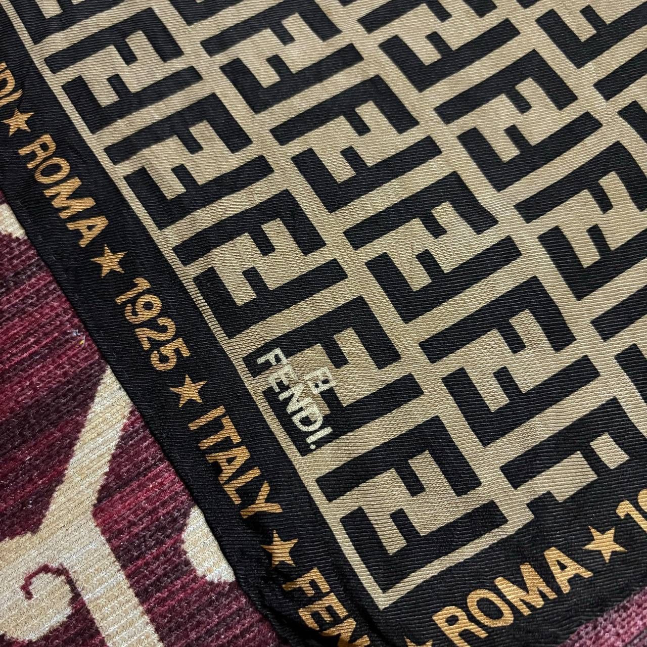 Fendi Fendi FF Zucca Monogram Square Silk Scarf Neckerchief Size ONE SIZE - 3 Thumbnail