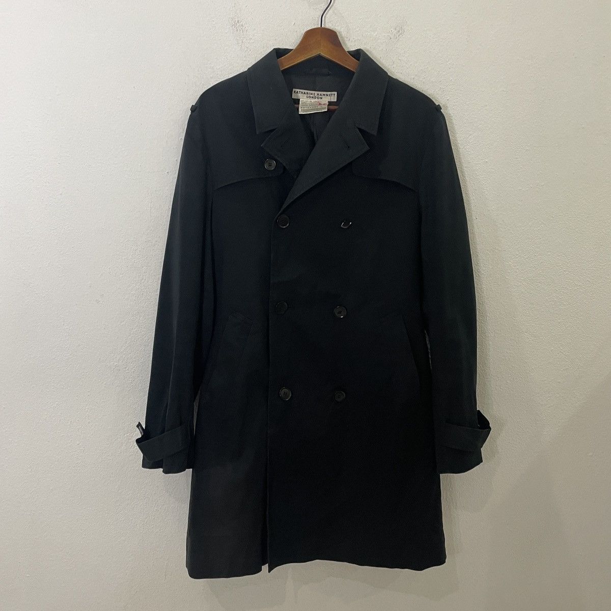 Katharine Hamnett London Vintage Katharine Hamnet London Trench Coat Jacket Size L / US 10 / IT 46 - 1 Thumbnail