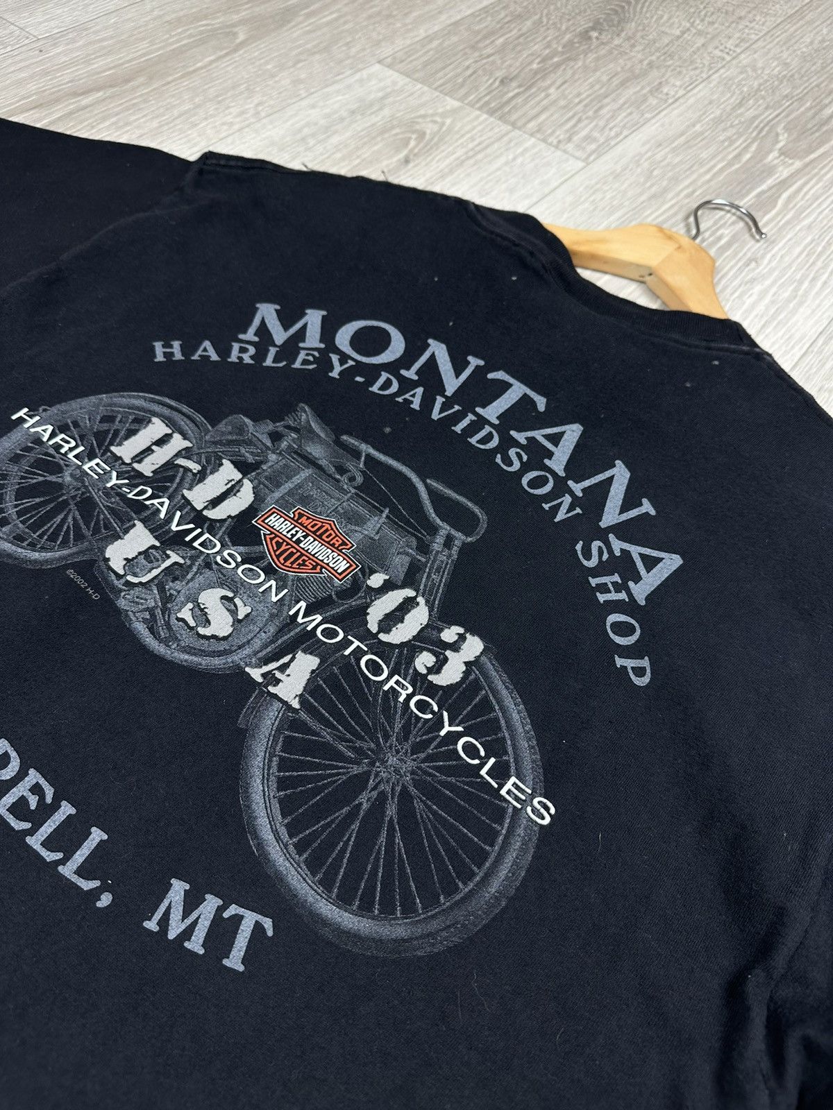 Harley Davidson × Vintage Harley Davidson 100 Years T-Shirt Vintage 2002 Montana Size US L / EU 52-54 / 3 - 8 Thumbnail
