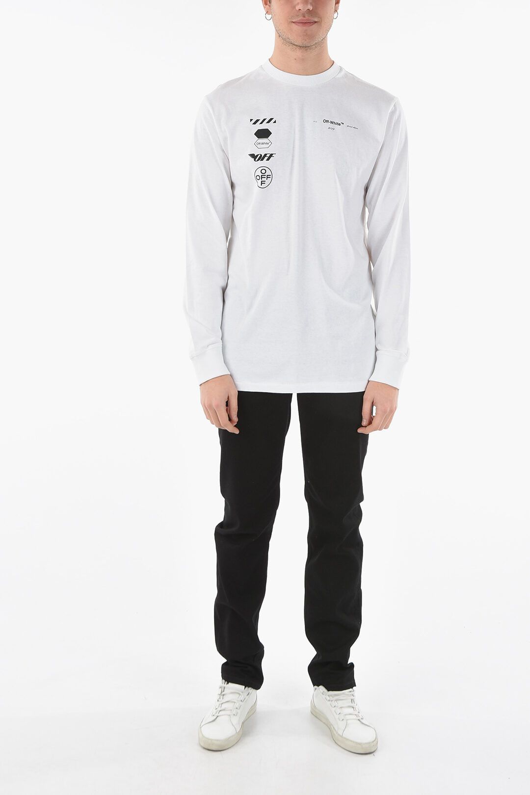 Off-White White Special Edition Racing Arrows Logo LS T-Shirt Size US L / EU 52-54 / 3 - 4 Thumbnail