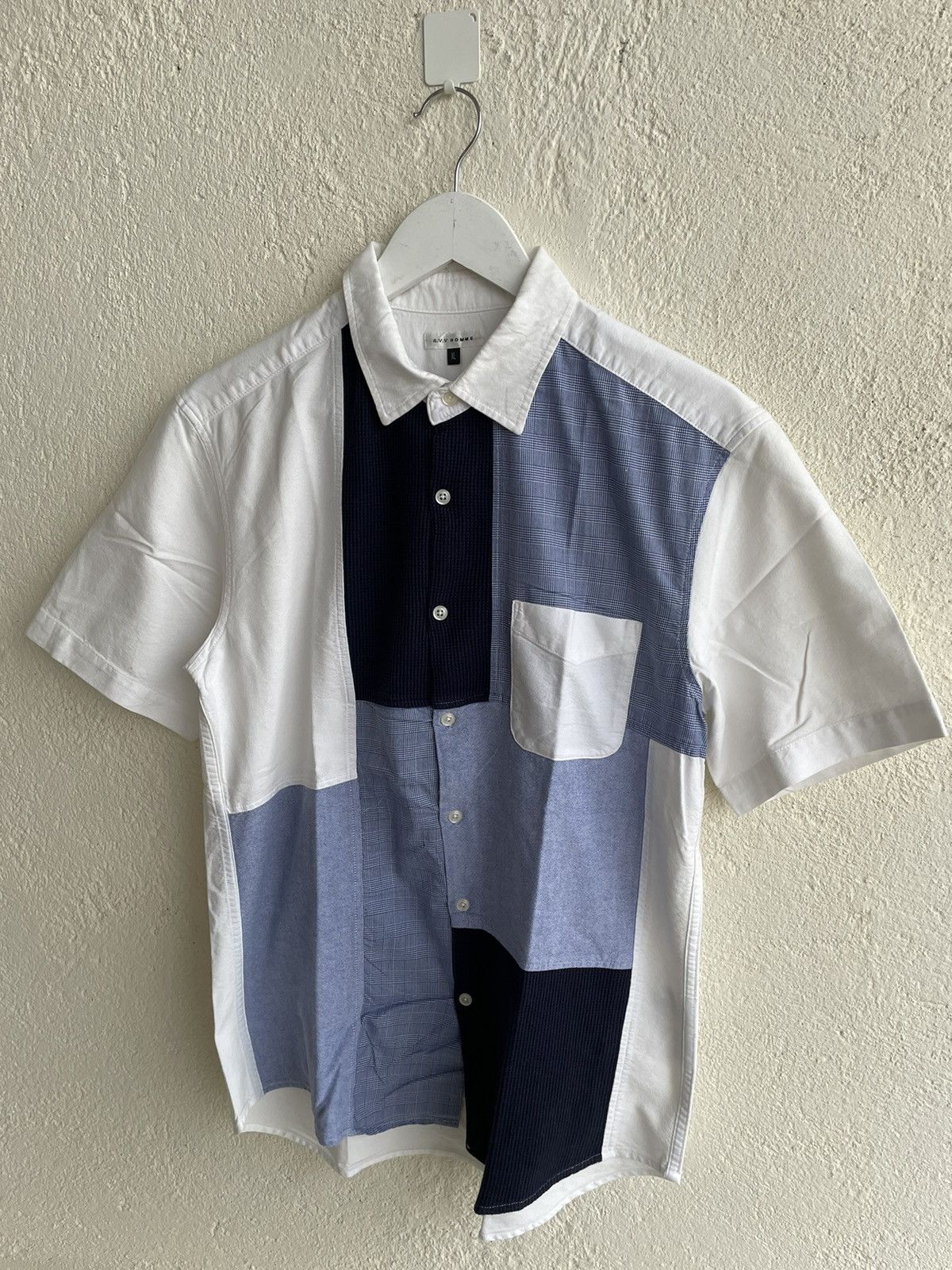 Yohji Yamamoto 2000s A.v.v Homme japan hybrid shirt Junya watanabe style Size US L / EU 52-54 / 3 - 5 Thumbnail
