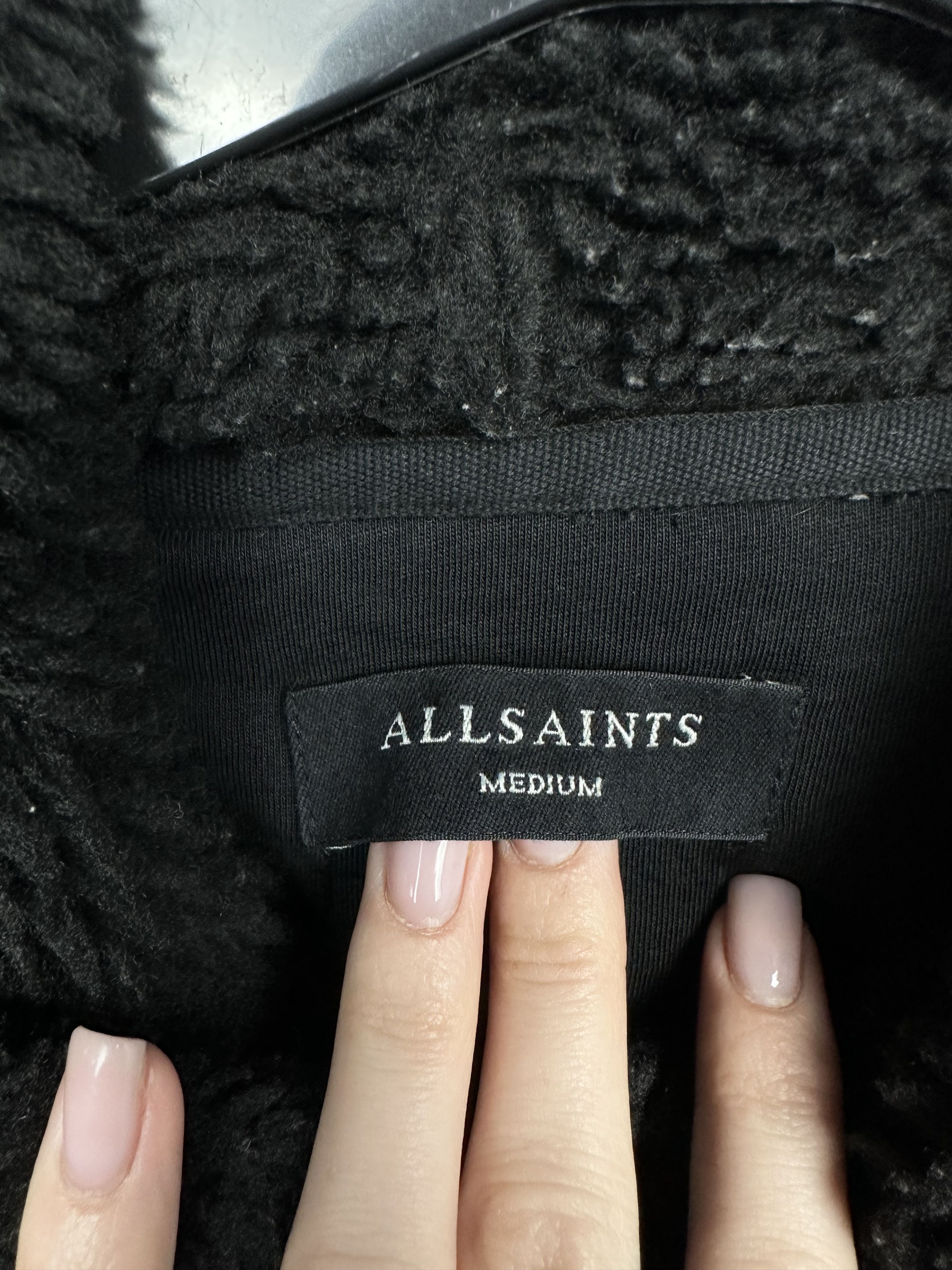 Allsaints Allsaints Mens Blake OTH Sherpa Fleece Hoodie Size US M / EU 48-50 / 2 - 3 Thumbnail