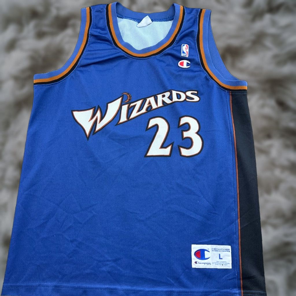 Champion Washington Wizards Michael Jordan Basketball Jersey Mens L Champion Blue NBA Tank Jersey Sports Size US L / EU 52-54 / 3 - 1 Thumbnail