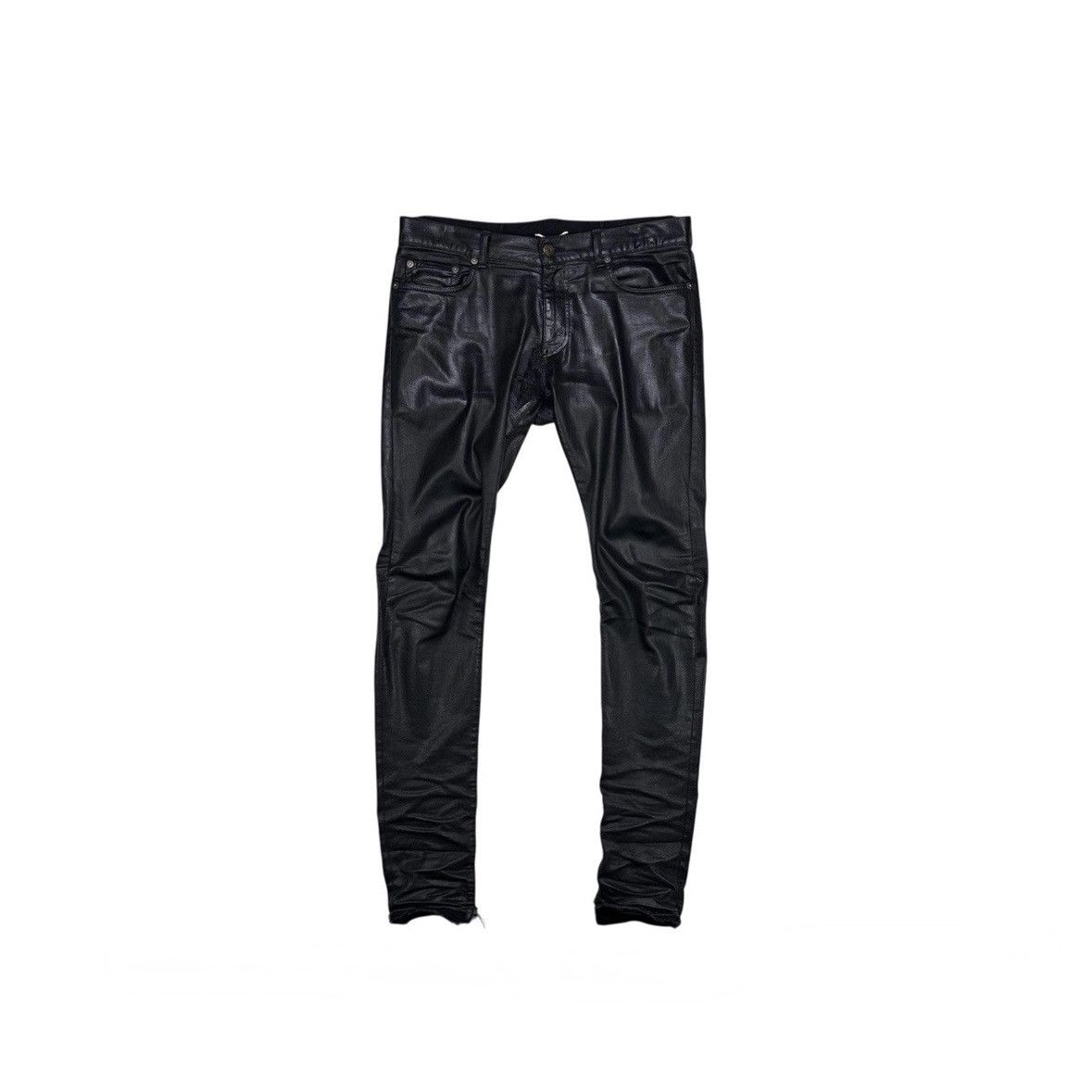 Saint Laurent Paris SAINT LAURENT PARIS FW13 BLACK WAXED D02 DENIM Size US 30 / EU 46 - 1 Thumbnail